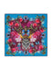 Versace Jeans Couture Women's Teal Burgundy Silk Skull Scarf