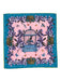 Versace Jeans Couture Women's Teal Pink Silk Birdcage Scarf