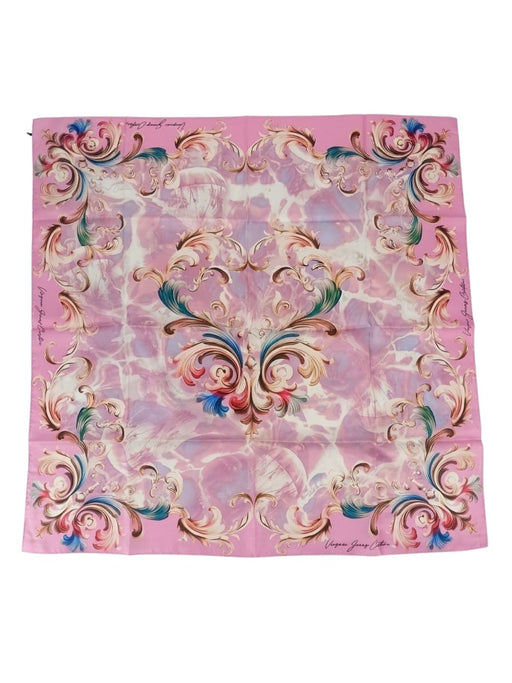 Versace Jeans Couture Women's Orchid Silk Baroque Floral Scarf