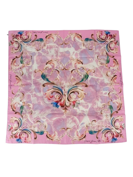 Versace Jeans Couture Women's Orchid Silk Baroque Floral Scarf
