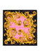 Versace Jeans Couture Women's Black Gold Silk Baroque Scarf