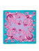 Versace Jeans Couture Women's Aqua Orchid Silk Baroque Scarf