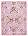 Versace Jeans Couture Women's Orchid Silk Baroque Floral Wrap 55.1 x 78.7 in