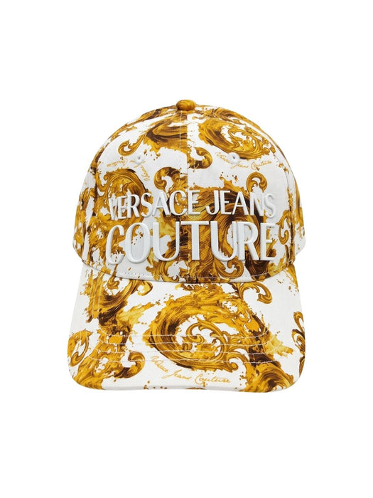 Versace Jeans Couture Women's White Gold Baroque Baseball Cap