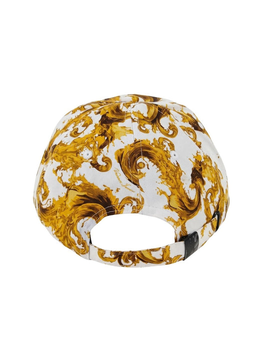 Versace Jeans Couture Women's White Gold Baroque Baseball Cap