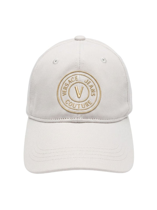 Versace Jeans Couture Women's White Gold Crest Baseball Cap
