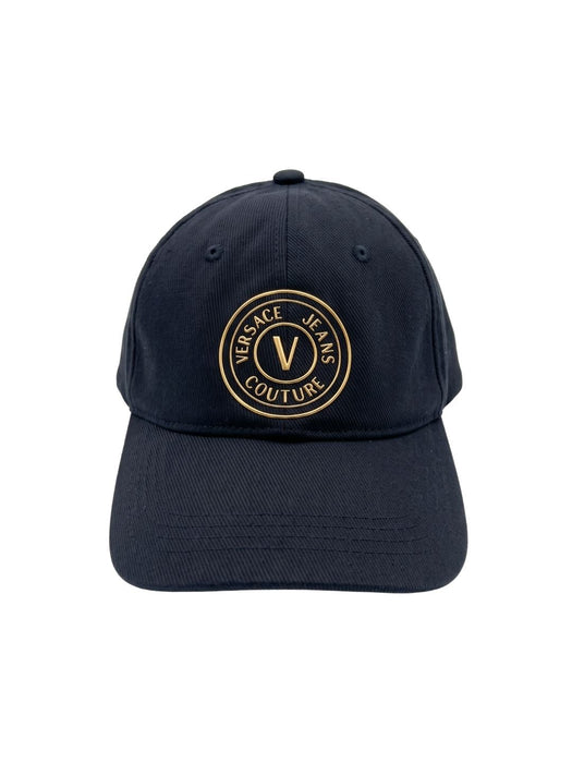 Versace Jeans Couture Women's Black Gold Crest Baseball Cap