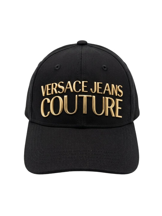 Versace Jeans Couture Women's Black Gold Logo Baseball Cap