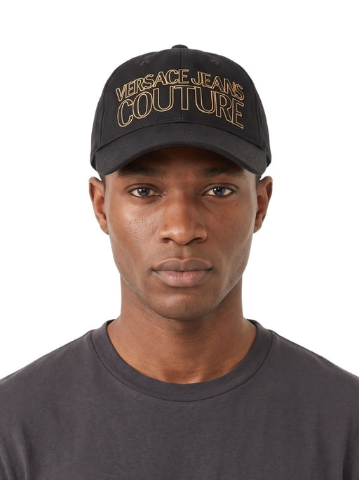 Versace Jeans Couture Men's Black White Logo Baseball Cap