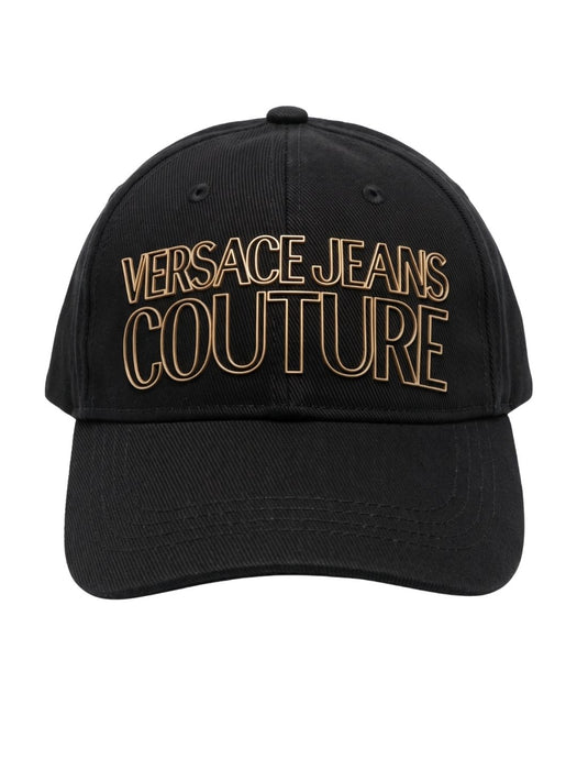 Versace Jeans Couture Men's Black White Logo Baseball Cap