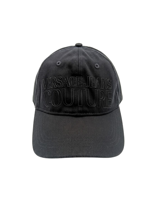 Versace Jeans Couture Men's Black Tonal Logo Baseball Cap