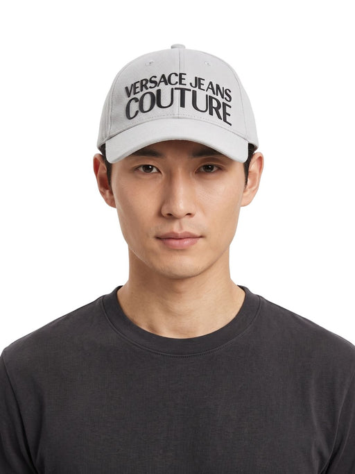 Versace Jeans Couture Men's White Black Logo Baseball Cap