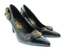 Versace Jeans Couture Womens Black Buckle Pointed Toe Pumps-7
