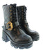 Versace Jeans Couture Womens Black Lace Up Buckle Lug Ankle Boots-6