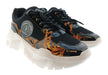 Versace Jeans Couture Womens Black Gold Baroque Chunky Sneakers-7