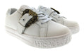 Versace Jeans Couture Womens White Ornate Buckle Platform Sneakers-6