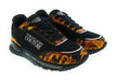 Versace Jeans Couture Women's Black Gold Baroque Logo Sneakers-9