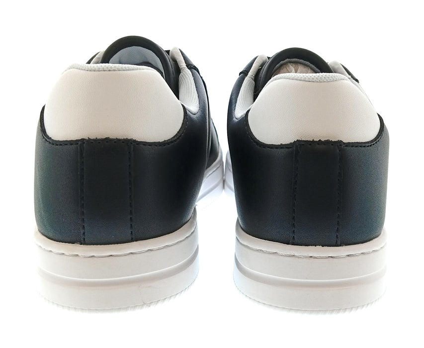 Versace Jeans Couture Womens Black Gold Ornate Buckle Platform Sneakers