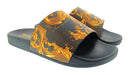 Versace Jeans Couture Womens Black Gold Baroque Print Slide Sandals-9