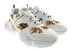 Versace Jeans Couture Womens White Gold Baroque Strap Chunky Sneakers-8