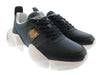 Versace Jeans Couture Womens Black Medallion Sculpted Sole Sneakers-8