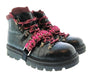 Pinko Women's Black and Fuchsia Lace-Up Hiking Ankle Boots-7