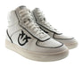 Pinko Women's White and Black Logo High-Top Sneakers-