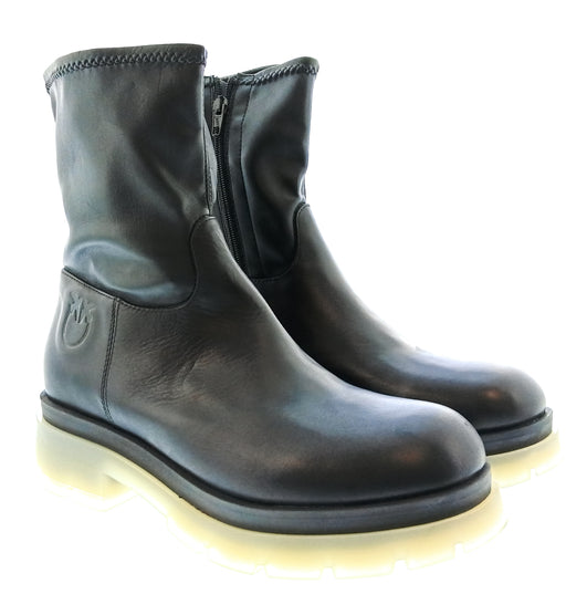 Pinko Women's Black Pull-On Mid-Calf Boots-