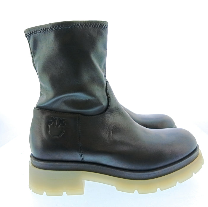 Pinko Women's Black Pull-On Mid-Calf Boots-