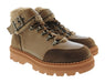 Pinko Women's Taupe Shearling-Trim Hiking Ankle Boots-35