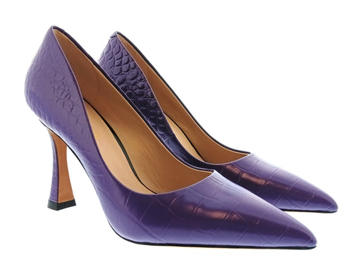 Pinko Women's Purple Pointed-Toe High-Heel Pumps-