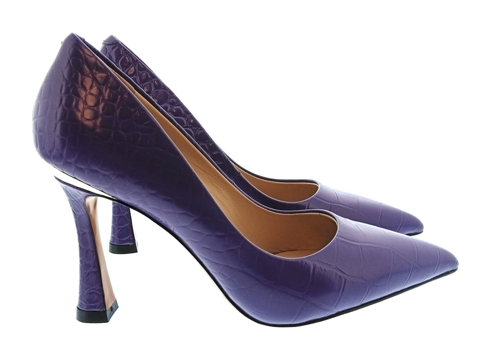Pinko Women's Purple Pointed-Toe High-Heel Pumps-