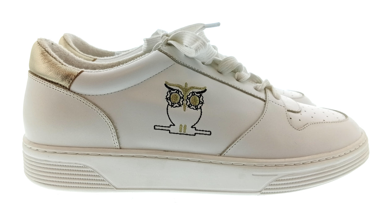 Pinko Women's White Embroidered Character Sneakers-