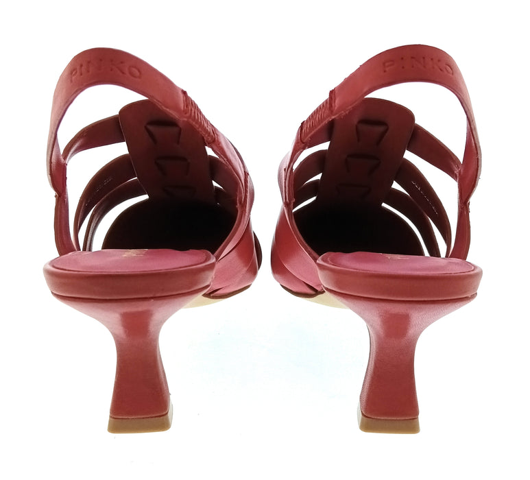 Pinko Women's Red Ricky Heeled Sandals-