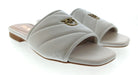 Pinko Women's White Padded Logo Slide Sandals-