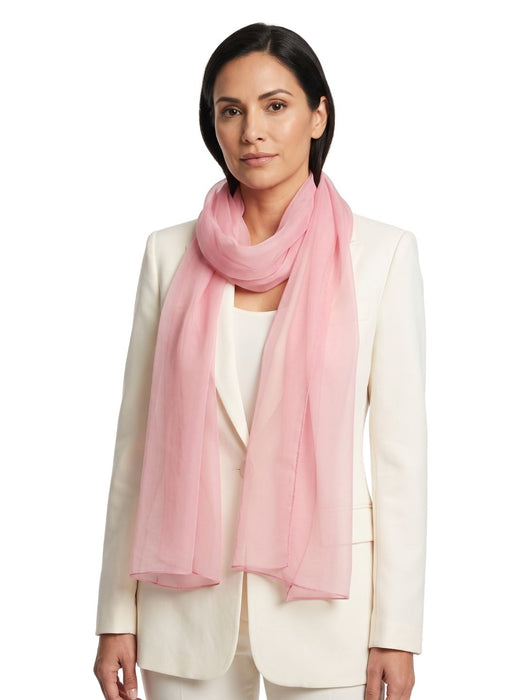 Pinko Women's Pink Silk Oblong Scarf