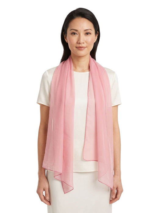 Pinko Women's Pink Silk Oblong Scarf