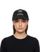 Pinko Women's Black Donkey Embroidered Cotton Baseball Cap-One Size