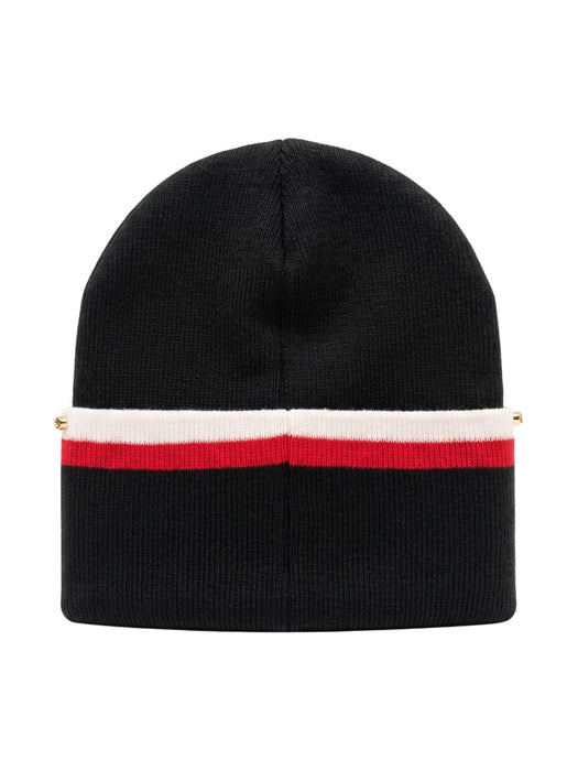 Pinko Women's Black Codino Embellished Wool Beanie-One Size