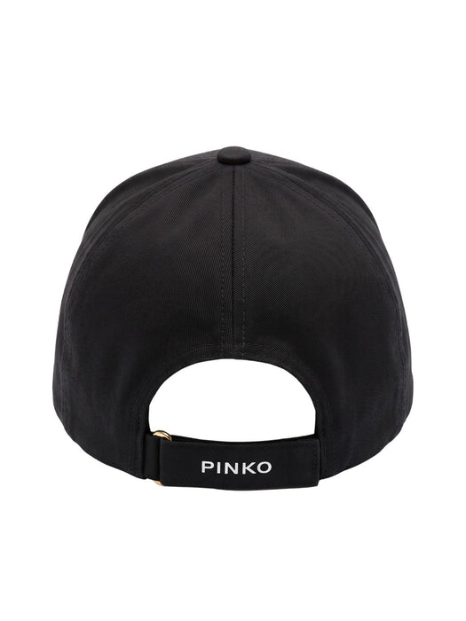 Pinko Women's Black Busseto Graphic Cotton Baseball Cap-One Size