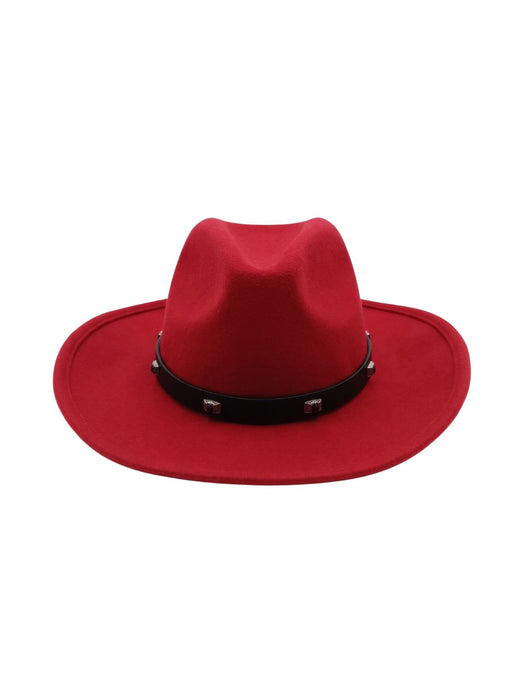 Pinko Women's Red Nazareno Wool Fedora Hat-One Size