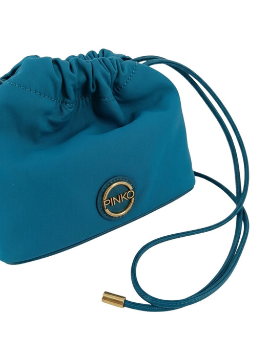 Pinko Women's Teal Phylesia Drawstring Shoulder Bag