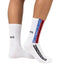 Pinko Women's White Slogan Ribbed Crew Socks