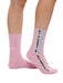Pinko Women's Pink Sessera Hollywood Crew Socks-S