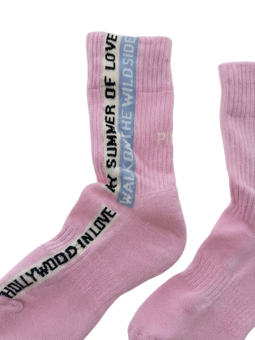 Pinko Women's Pink Sessera Hollywood Crew Socks