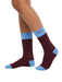 Pinko Women's Bordeaux Blue Color-Block Socks-M