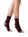 Pinko Women's Bordeaux Pink Color-Block Crew Socks-M
