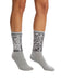 Pinko Women's Silver Floral-Lace Crew Socks-M