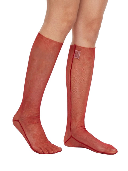 Pinko Women's Pink Sheer Knee-High Socks-M