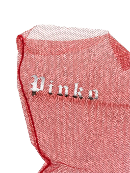 Pinko Women's Pink Sheer Knee-High Socks-M